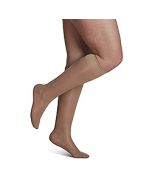 Small Image Sigvaris Sheer 120C Suntan Calf-High Compression Socks