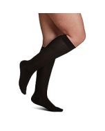 Small Image Sigvaris Womens Sea Island 151C Black Knee-High Compression Socks