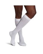 Small Image Sigvaris Eversoft 160C White Diabetic Socks 8-15mmHg
