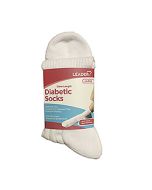 Leader White Diabetic Crew Sock small image