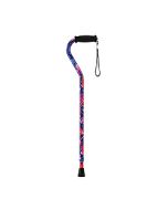 Nova Medical Maui Flowers Offset Walking Cane-small