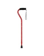 Nova Medical Red Bliss Offset Walking Cane