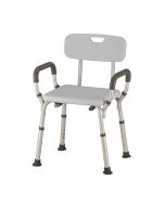 Bath chair with removable arms and back