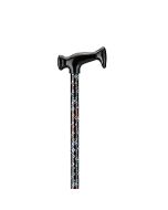 Nova Medical T-Grip Pink and Blue Flower Cane-small