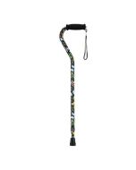 Nova Medical Offset Walking Cane with Butterflies-small
