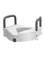 5" Locking Toilet Seat Riser With Removable Arms
