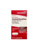 Small Image Leader Extra Strength Acetaminophen Caplets
