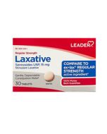 Small Image Leader Sennosides Regular Strength Laxative - 30 Count of 15mg Tablets