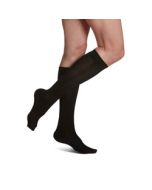 Small Image Sigvaris Black Women's Casual Cotton Compression Socks 8-20 mmHg