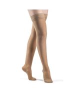 Sigvaris Women's Sheer 781N Golden Closed Toe Thigh High Compression Sock Medium Long  small image