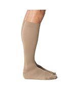 Sigvaris Men's Microfiber 821C Khaki Closed Toe Knee High Compression Sock small image