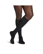 Sigvaris Men's Microfiber 821C Black Closed Toe Knee High Compression Sock small image