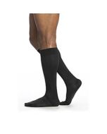 Sigvaris Microfiber Black Knee High Compression Socks with Grip-Top30-40 mmHg 823C small image