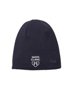 Mayo Clinic Logo Deep Navy New Era Knit Beanie