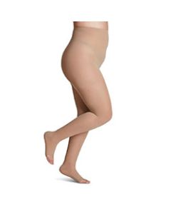 Small Image Sigvaris Women's Natural Sheer Compression Pantyhose 8-20 mmHg