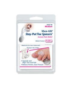 PediFix Visco-GEL Stay-Put Toe Spacers Medium - 2 Pack small image