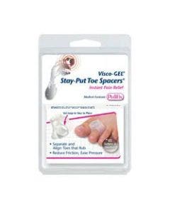 PediFix Visco-GEL Stay-Put Toe Spacers - 2 Pack small image