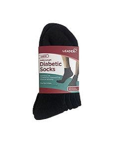 Leader Black Diabetic Ankle Sock small image