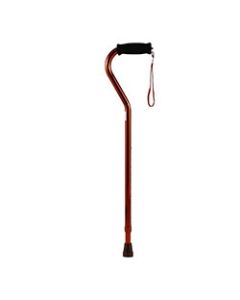Nova Medical Bronze Offset Walking Cane with Bronze Strap