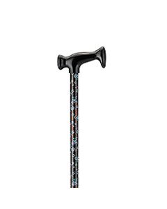 Nova Medical T-Grip Pink and Blue Flower Cane-small