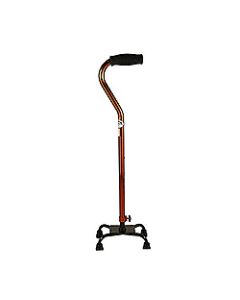 Nova Medical Small Base Quad Cane in Bronze-small