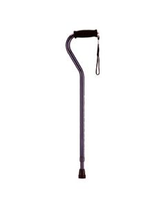 Nova Medical Offset Walking Cane with Purple Checkers-small