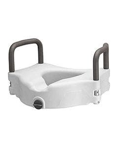 5" Locking Toilet Seat Riser With Removable Arms