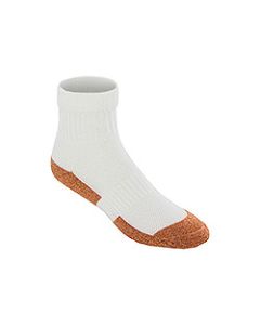 Heavenly Copper Cloud White Diabetic Ankle Socks small image