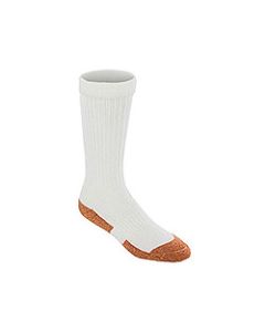 Heavenly Copper Cloud White Diabetic Crew Socks small image