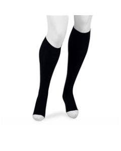 Juzo Black Open Toe Knee High Petite Compression Socks 2001ADPESB10 20-30 mmHg small photo
