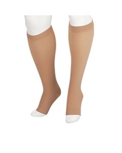 Juzo Soft Beige Knee High Compression Sock 15-20 mmHg w/ Silicone Border small image