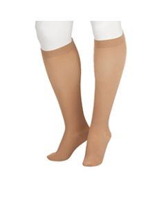 Juzo Soft Beige Knee High Compression Sock 15-20 mmHg w/ Silicone Border small image