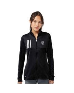 Small Image Mayo Clinic Adidas Womens Black 3-Stripes Jacket
