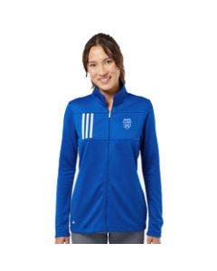 Small Image Mayo Clinic Adidas Womens Royal 3-Stripes Jacket