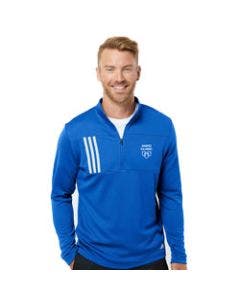 Small Image Mayo Clinic Adidas Royal 3-Stripes Double Knit Jacket 