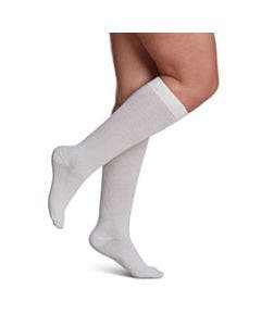 Sigvaris Women's 146C Casual White Cotton Compression Sock small image