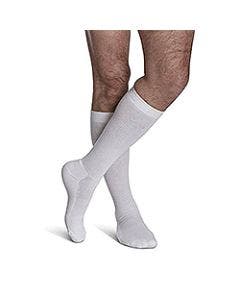 Sigvaris Men Cushioned Cotton White Knee High Compression Socks 20-30 mmHg 362C small image