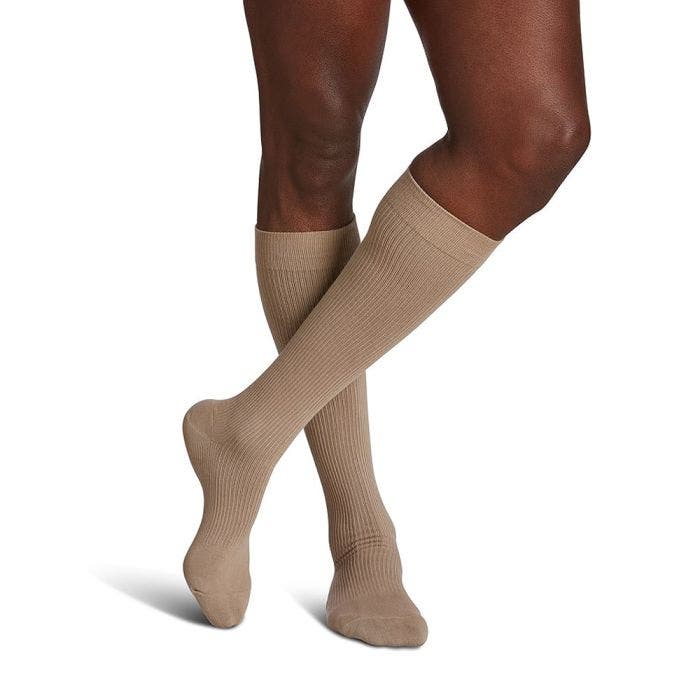 Men's compression stockings knee high top