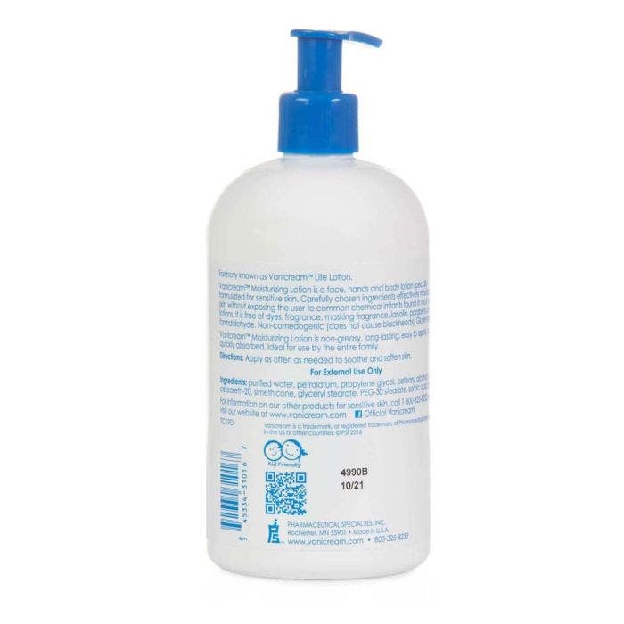 Vanicream Lite Moisturizing Lotion 1 Lb