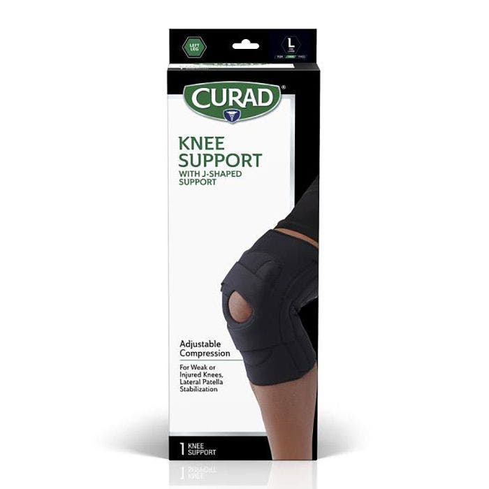 Curad Knee Brace with J-Shaped Support Left Large