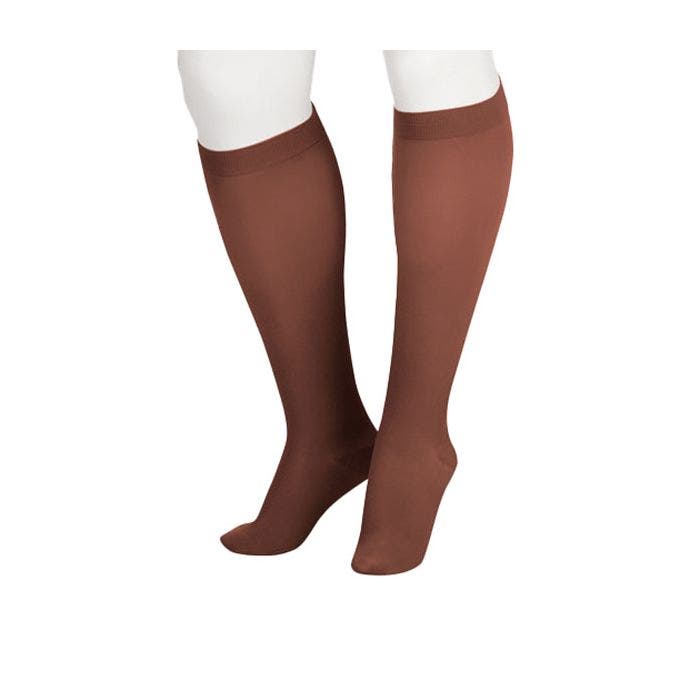 Juzo Soft Chocolate Closed Toe Knee High Compression Sock 2000ADFF53 Size III